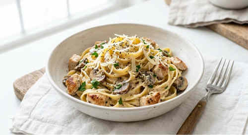 Creamy Chicken Mushroom pasta