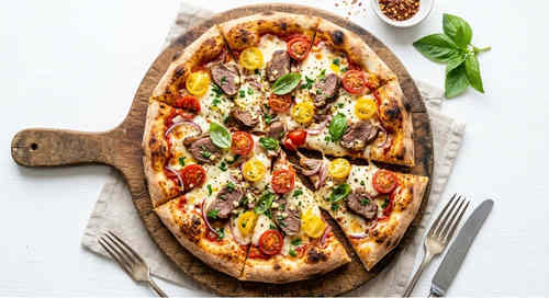 Lamb pizza